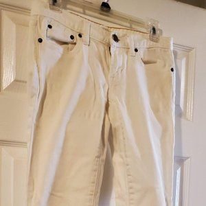J. Crew Stretch White Jeans - Size 26
